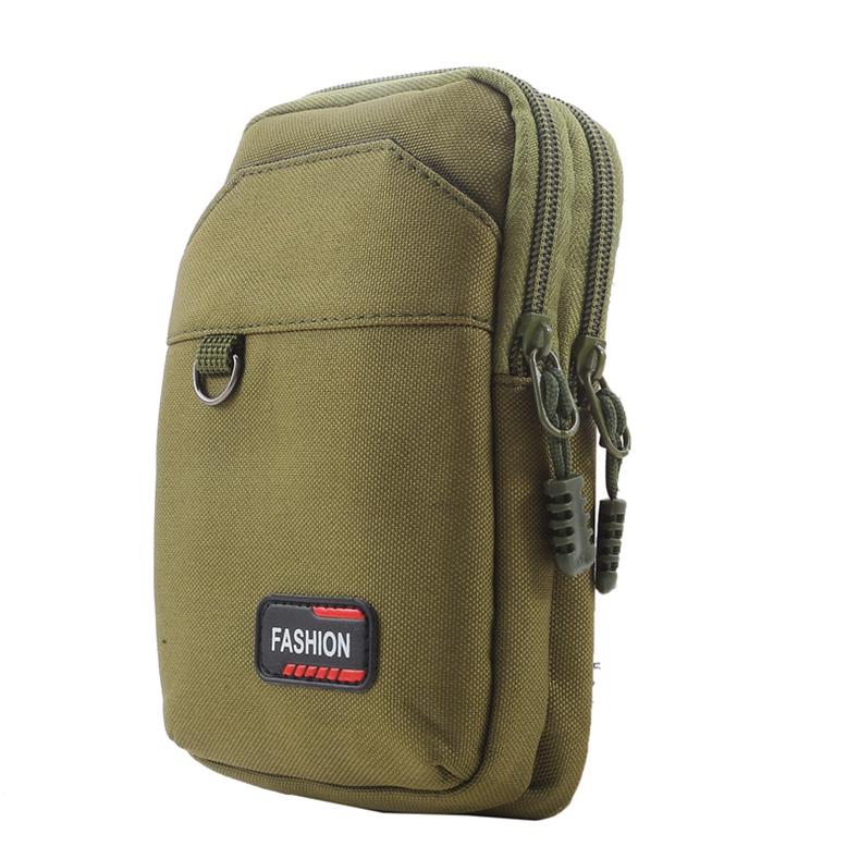 Vertical Single/Double-Layer Mountaineering Buckle Waterproof Belt Waist Bag Outdoor Running Mobile Phone Bag For Men