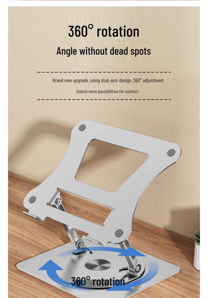 515 Laptop Stand: Adjustable 360° Rotating, Foldable & Lifting Cooling Base for Desktop Computers