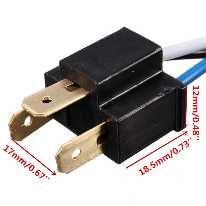 H4/9003 Wiązka przewodów do konwersji reflektorów Auto H4 Wiązka przewodów z przekaźnikiem 2 Żarówki reflektorów Naprawa do samochodu 12V Żarówka H4