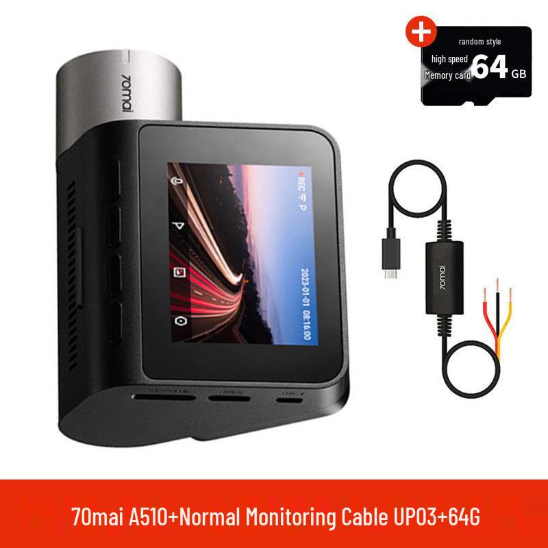 70mai A510 2024 Dash Cam with 24-Hour Parking Monitoring.