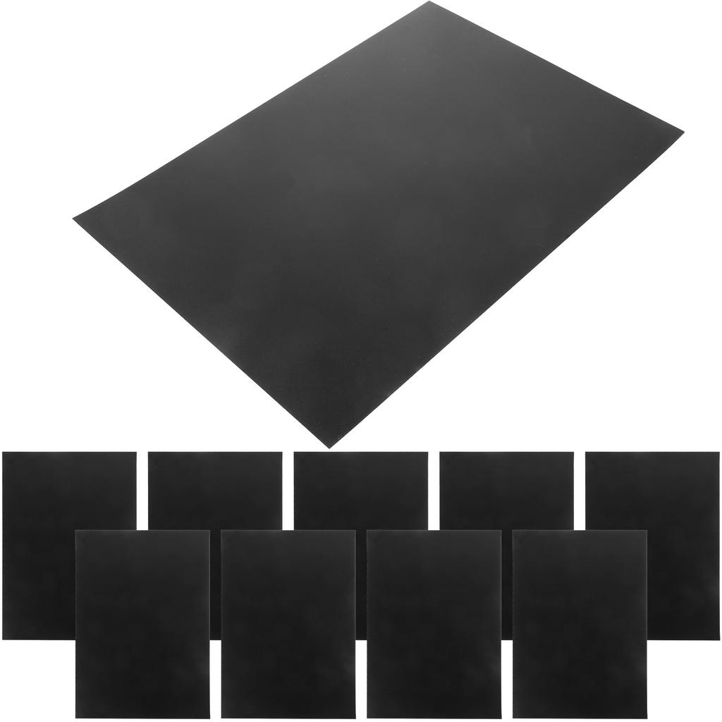 10 stycken matta plastark A4 0,5x210x297 mm DIY-hantverksmaterial flamskyddade PP-paneler för dekoration skärbara lätta
