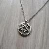 Personality Fashion Round Hollow Out Five-pointed Star Pendant Necklace for Men Women Hip-hop Punk Jewelry Accessories Gifts