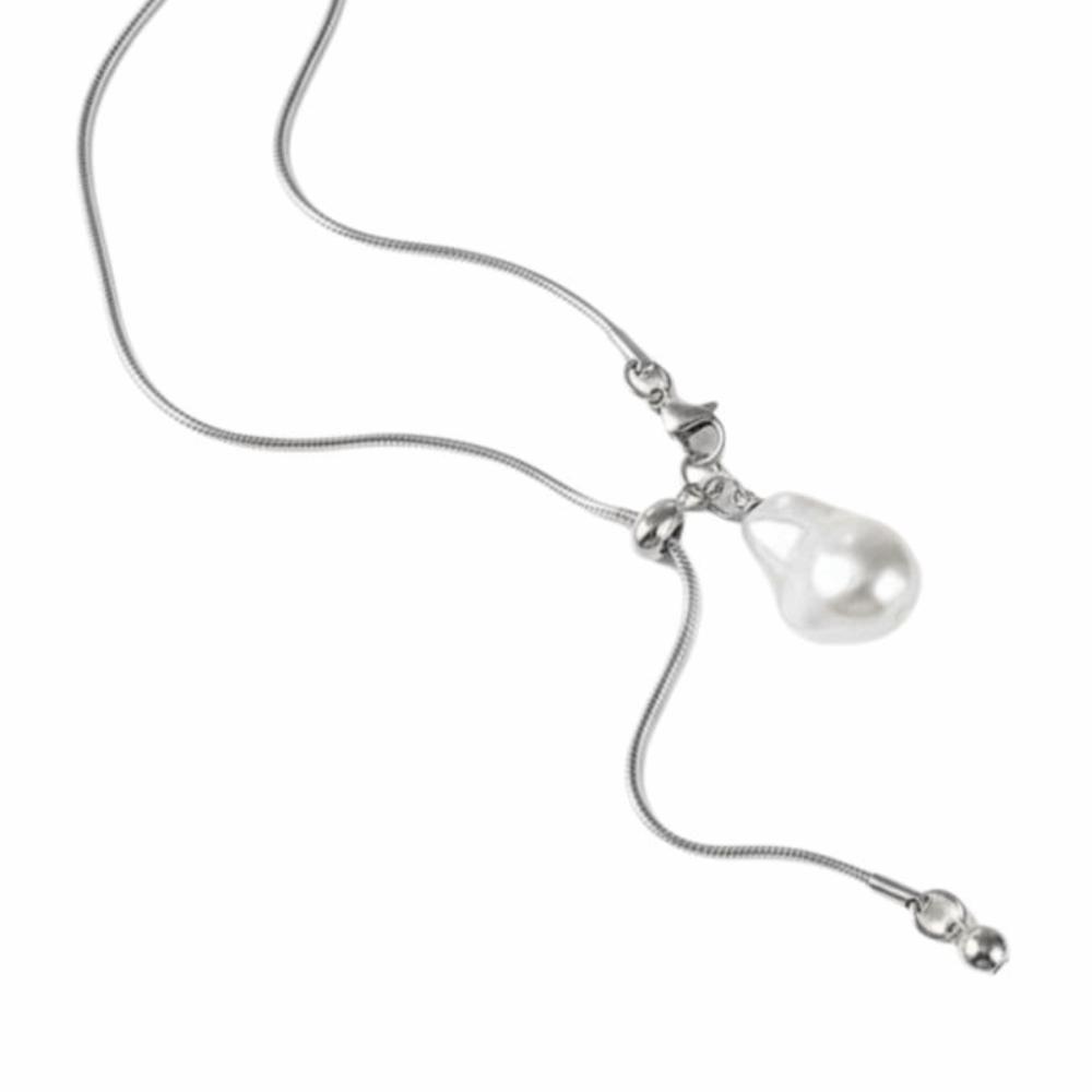 Long Chain Decorative Necklace Stainless Steel Clothing Pendant  Women Jewelry