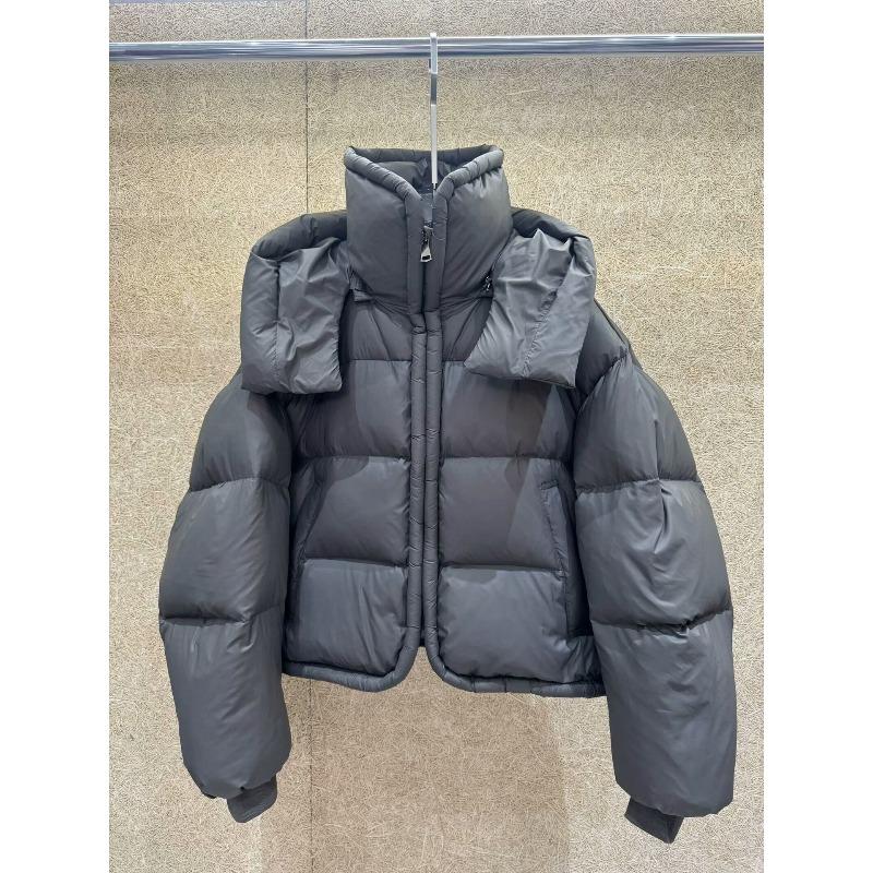 Korean Loose Hooded Down Cotton-padded Jacket Women's Short Winter New Padded Warm Bread Coat.