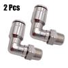 2pcs 90 Degree Swivel Elbow Macro Air/Gas Line Hose Fittings