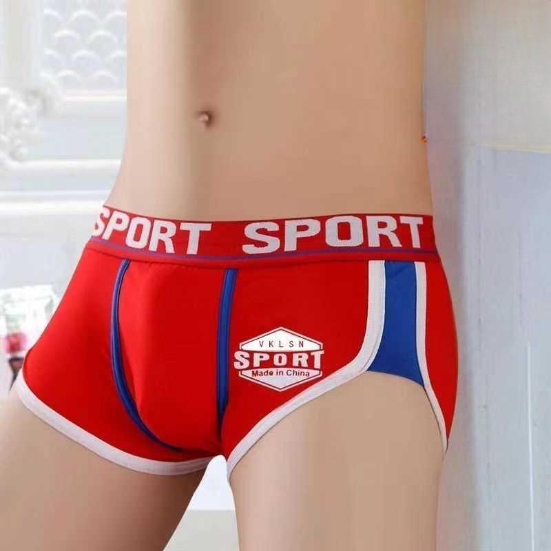 Sous-vêtements pour hommes en pur coton, Modèles sportifs, Grande taille, Caleçons mi-taille personnalisés, Respirants, Amples, Couleur unie, Nouveaux boxers en coton