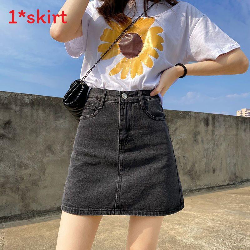 Classic Denim Skirt For Women With High Waist And Slim Fit For Autumn 2025