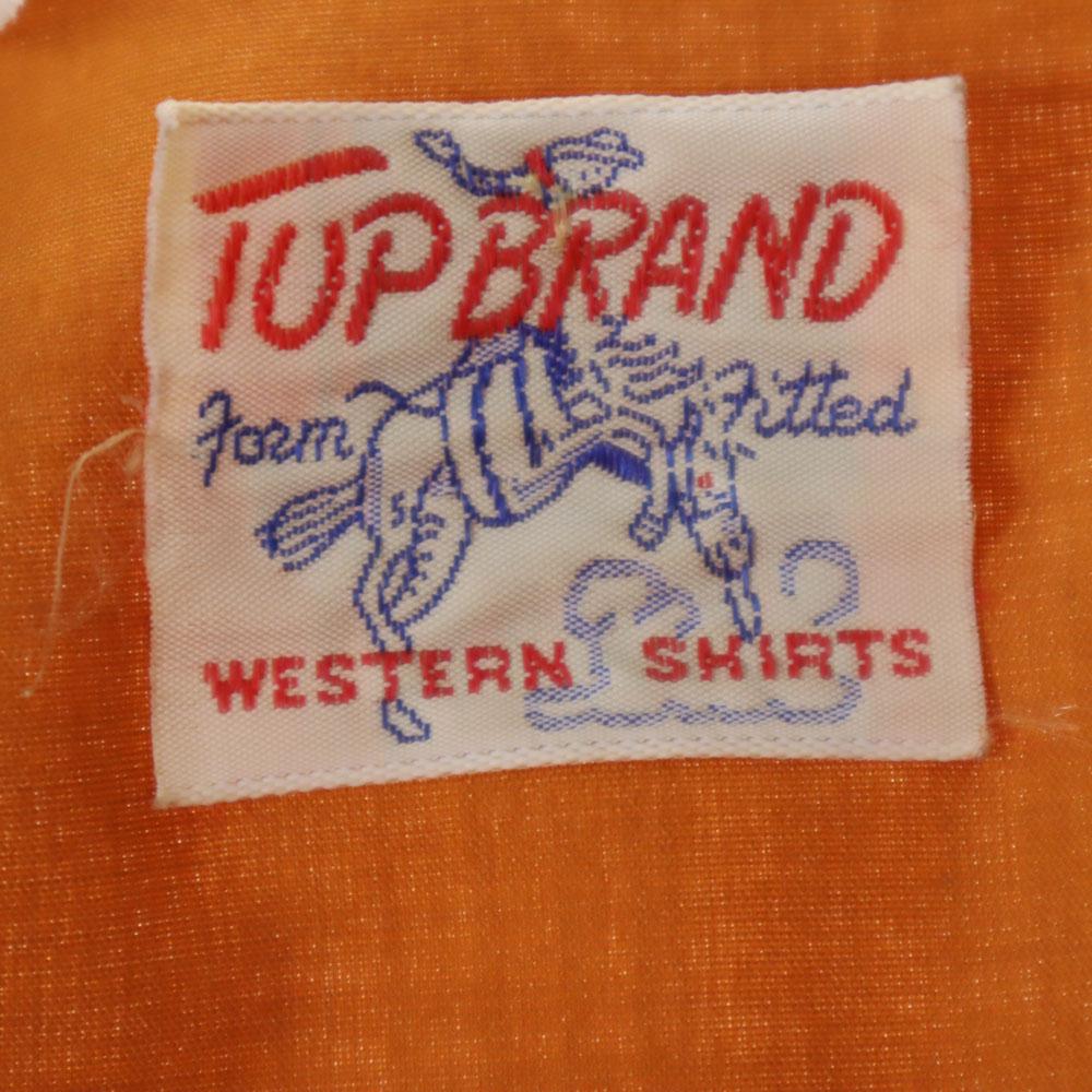 TUP BRAND 70s vintage Long sleeve Western shirt Camel Men's Used
