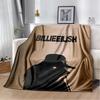 Fashion Billie Eilish Singer Star Flannel Blanket Soft Warm Throw Blanket for Bedroom Living Room Bed Travel Camping Picnic Gift