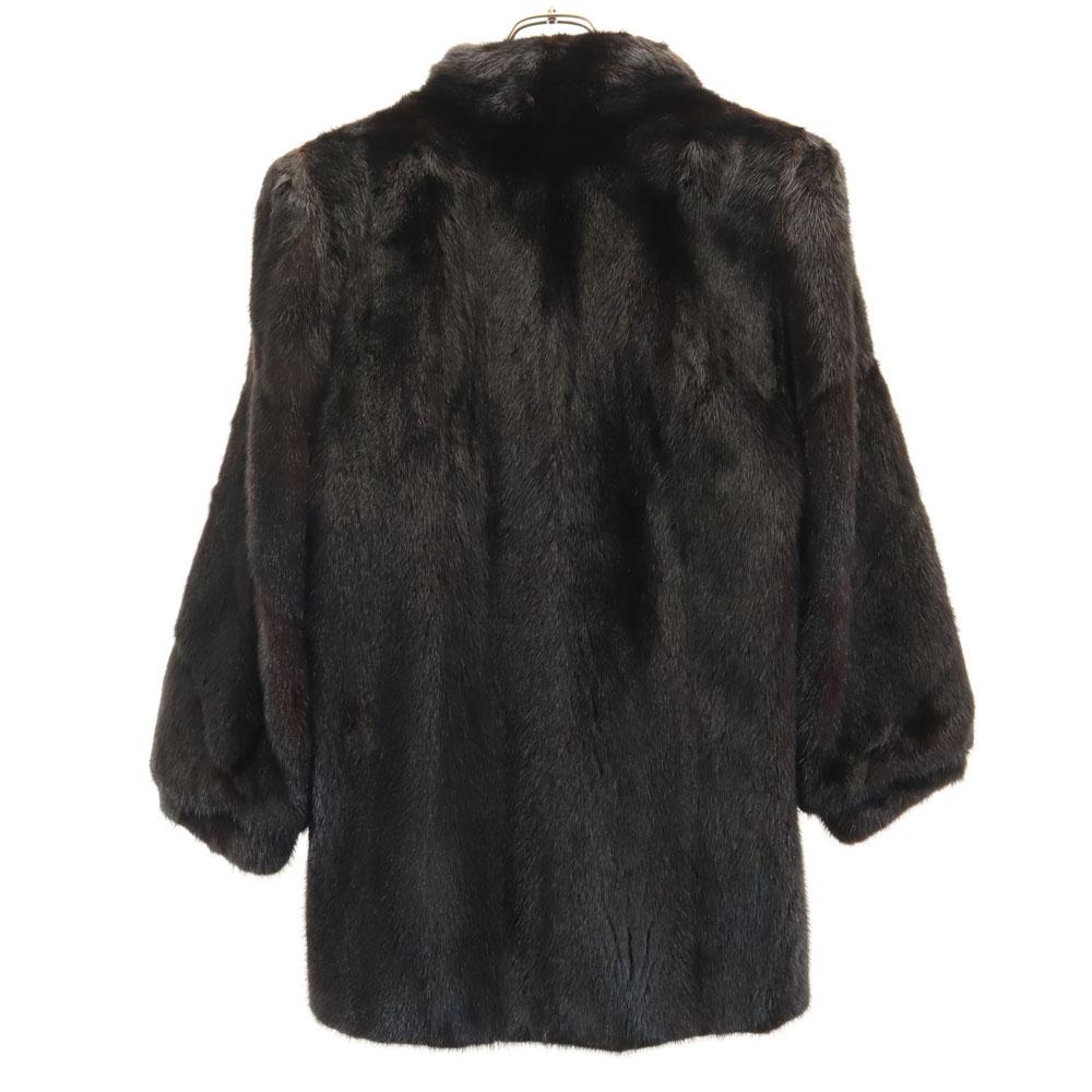 SAGA MINK Bell Vision Fur coat 9 Dark brown Women Used