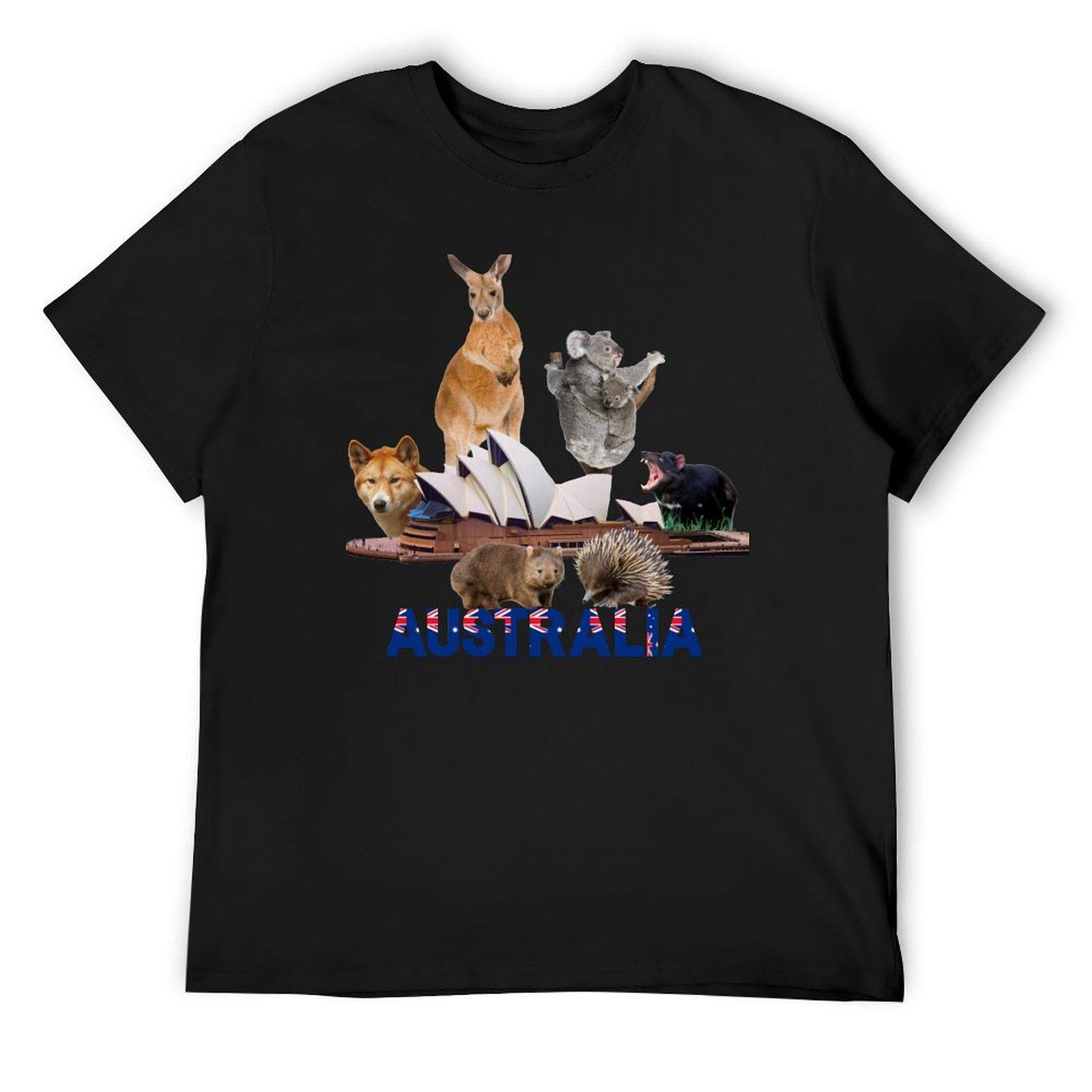 

Australian Native Animals, Australia Day T-Shirt street wear boys whites for a boy sweat shirts, men 4XL