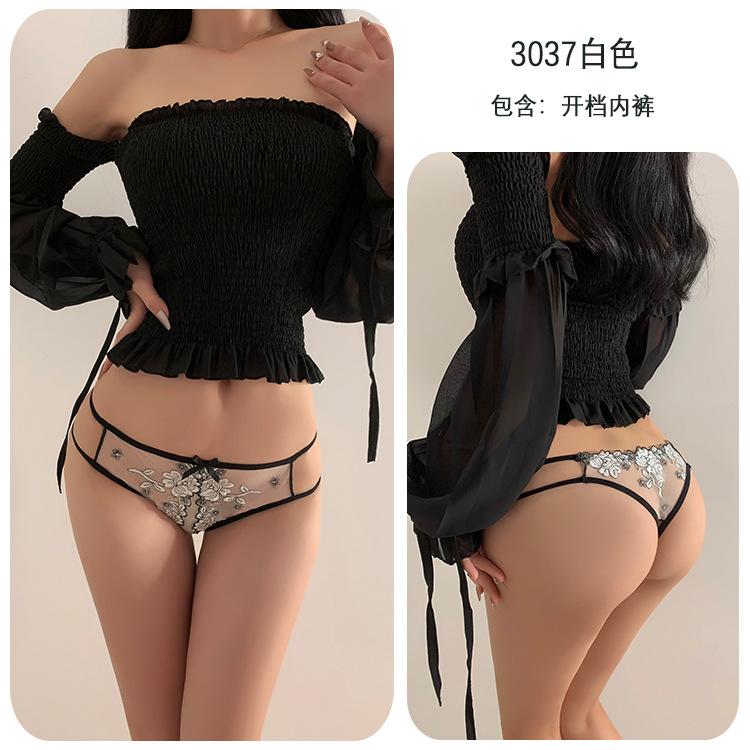 Sex Underwear Sexy Temptation Free T-pants Thong Open Crotch Sex Panties Women's Bed Passion