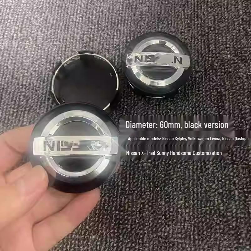 Καλύμματα Τροχών Nissan Patrol Y62 Μαύρο & Ασημί, 18"–20" με Αυθεντικό Κεντρικό Λογότυπο.