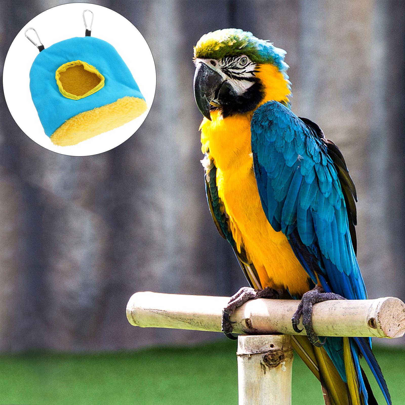 

Round Warm Hanging Birds Nest Premium Indoor Outdoor Parrot Tent Bed House Random Color Size Cozy Parrot Hammock Bird S