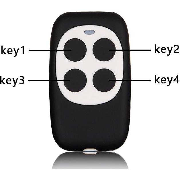 Universal Garage Door Opener Remote Cloner Universal Gate Opener Remote Cloning Homelink Key Fob 4-Buttons Programmable Learning Multi Frequency