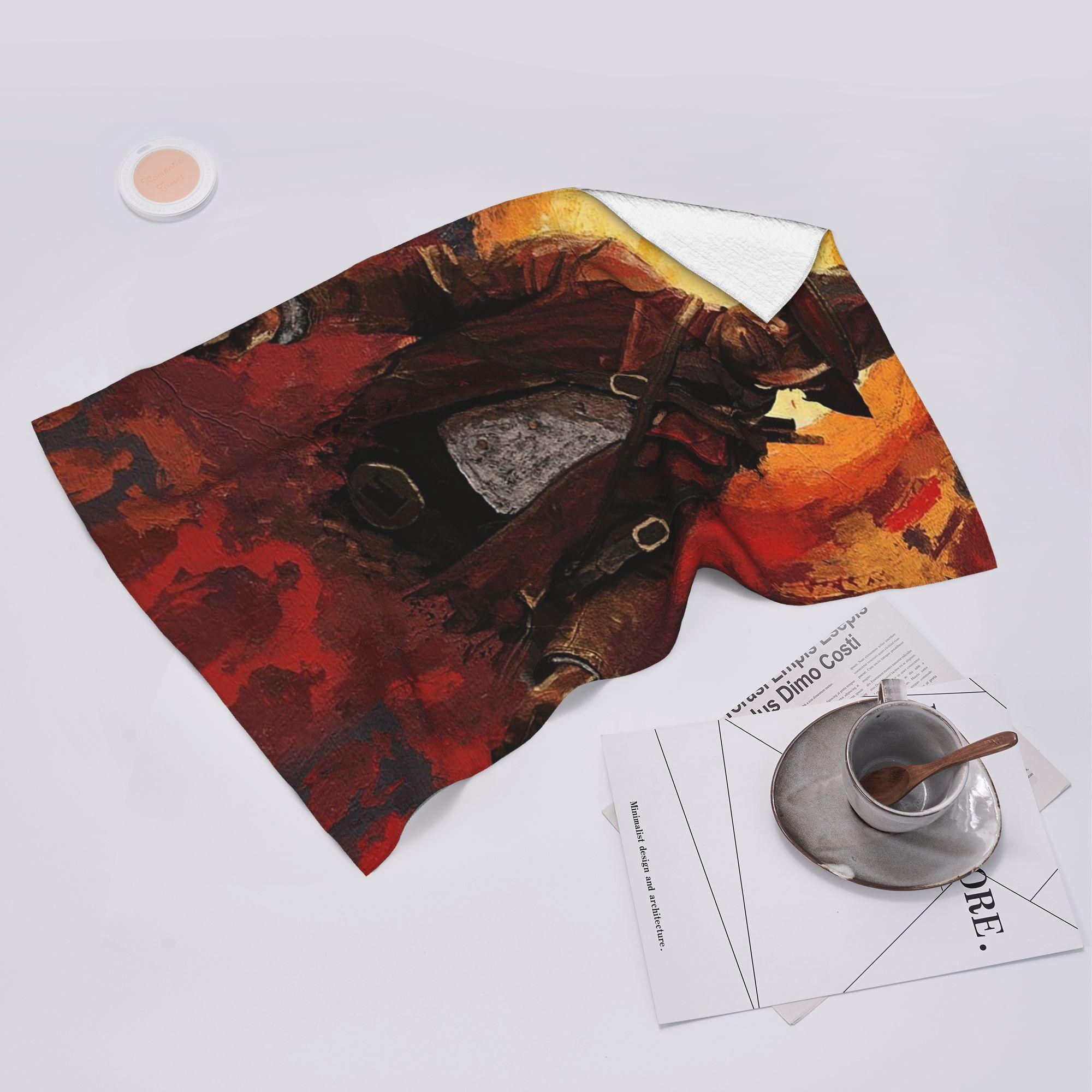Creative Man White Arthur Morgan Rdr2 Soft Face Towel Quick Dry Pool Bath Cotton Towels Absorbent