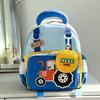 Capacity Large Backpack Cartoon Tractor Girls Boys Baby Kindergarten Bag School