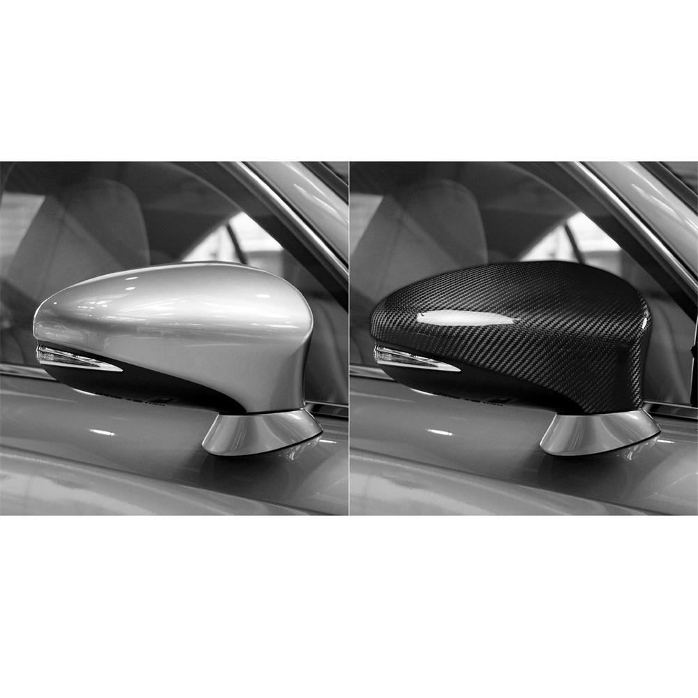 CARBON FIBER SIDE MIRROR COVER CAPS FIT FOR LEXUS IS200t IS250 IS350 LHD only