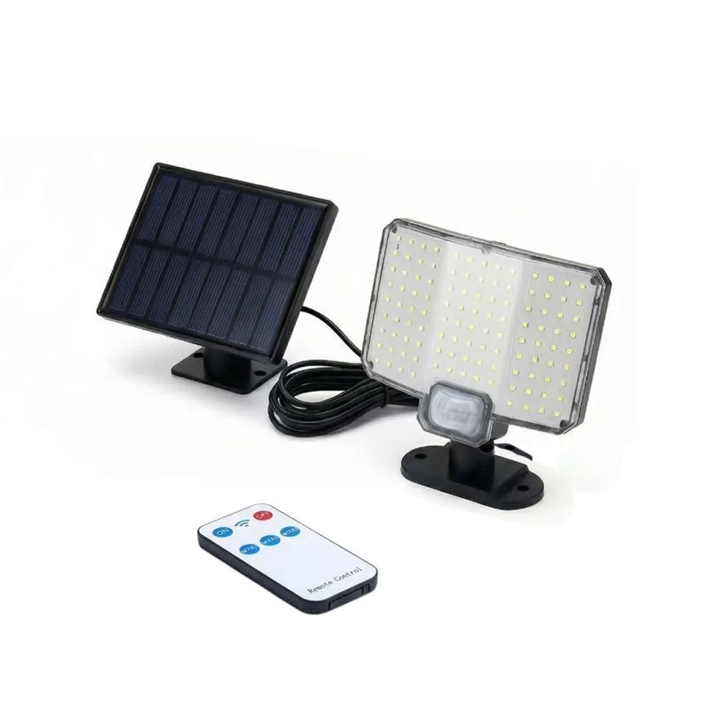3 Mode Solar Wall Lamp Split Design Energy Saving Motion Sensor Light Waterproof with Remote Outdoor Wall Lights Outside