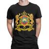 Vintage TShirt Summer Coat of Arms of Morocco Lion TShirts Cotton Tshirt for Men Aesthetic Cheap Print Short Sleeve Tees