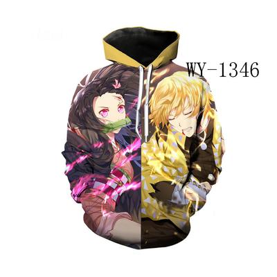 2023 Neue Hoodies der Anime-Serie Demon Slayer 3D-bedruckter Hoodie Herren- und Damenmode Casual Sportswear Kinder-Sweatshirt