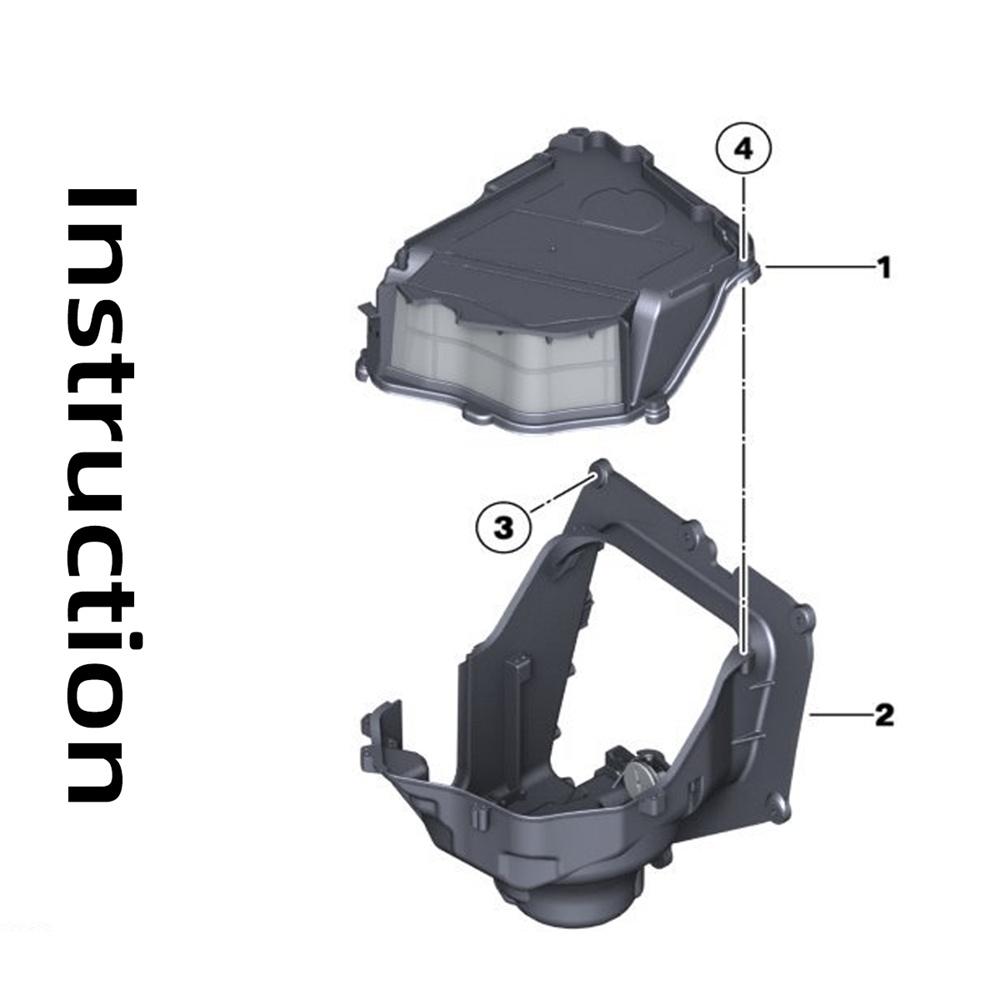 Blower Motor Dust-Proof Sponge Black 64119216222 For BMW F01 F02 F04 F07 F10 F11