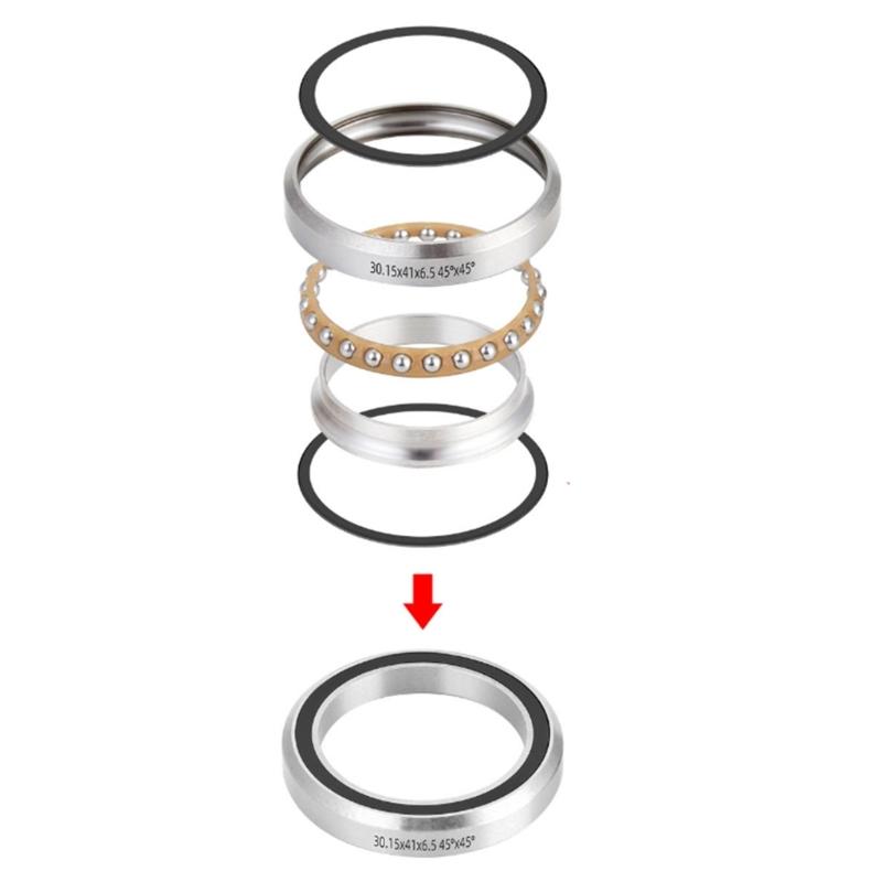 Road Bike Headsets Bearings Replacement Double Sealed Bearing Headsets 41/41.8/47/49/52mm Sealed Steel Bearing Enduring