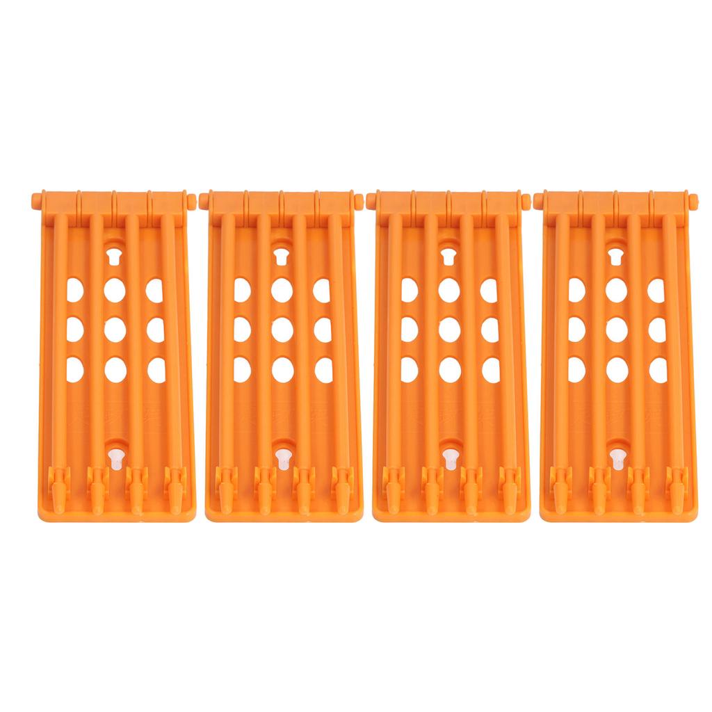 4Pcs Pigeon Leg Ring Stand 4 Column Design Large Capacity Wall Mounted Safe Durable Plastic Parrot