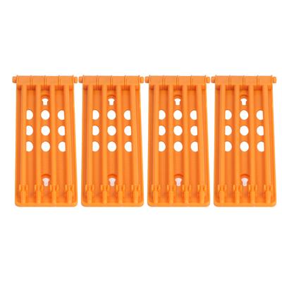 4 Pièces Support Anneau de Patte de Pigeon Conception 4 Colonnes Grande Capacité Mural Sûr Plastique Durable Perroquet