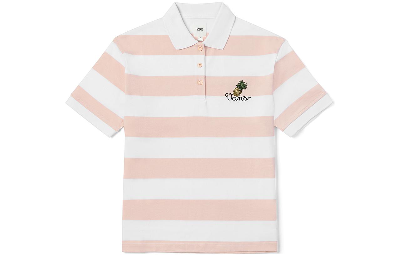 Vans Polo Shirts Women s Pink Polo Collar Moderate Straight Fit VN0002E6YM5 XL