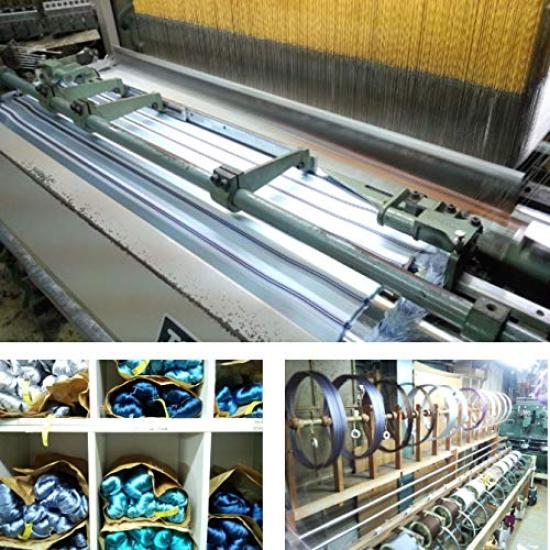 [D+Arts] Men's Silk Necktie, Nishijin-ori Weave, Made in Japan, Dot and Stripe Pattern, Color-Blocked, Changeable Tie, Gray, Stylish, Business Suit