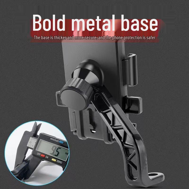 Shockproof Cross-Border Motorcycle & Bicycle Phone Holder for Food Delivery and Navigation