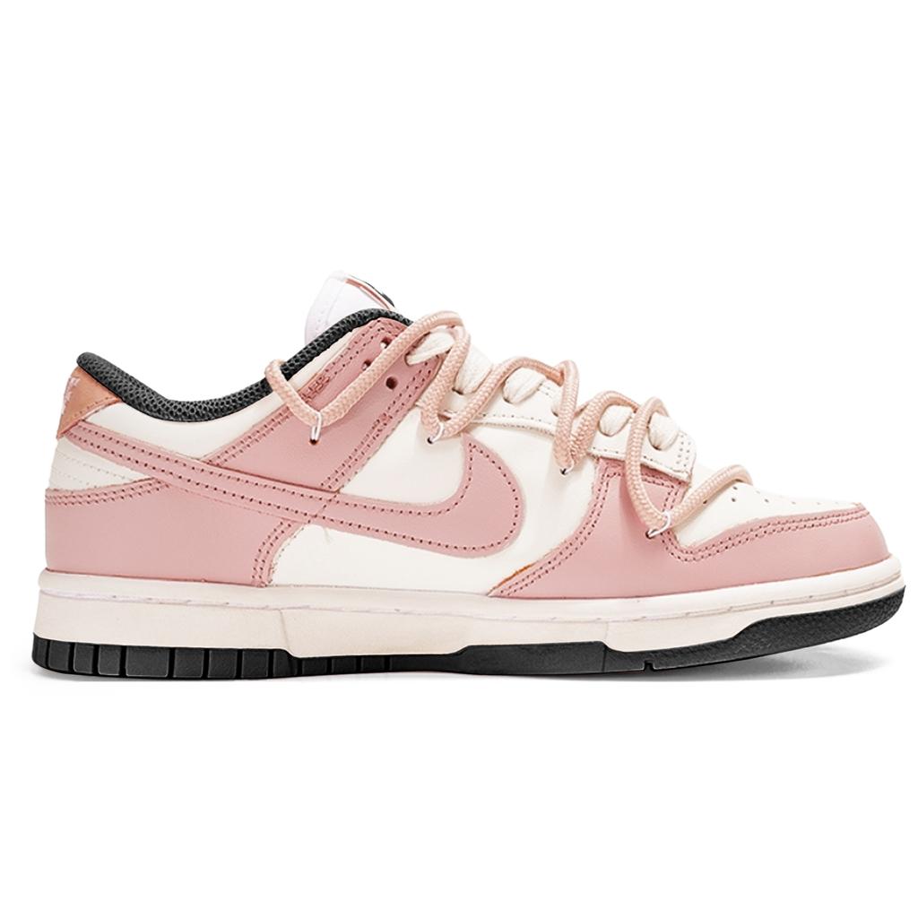 Nike Dunk Milk Pfirsich Rosa Nebel, Vintage Sweetheart Abriebfest Rutschfest Niedrig geschnittene Skateboard Schuhe Unisex DD1503-101(Team2070-)
