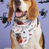 Halloween Pet Dress Up Saliva Towel Printed Dog Triangle Towel Dog Bib Pet Decorative Scarf