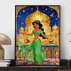 Disney diamond painting handmade diy flat 5D Jasmine princess and golden palace painting art home decoration