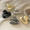 Light Luxury  Irregular Geometric Hollow Shaped Hairpin Advanced Multicolor Metal Shark Clips Simple Hair Accessories