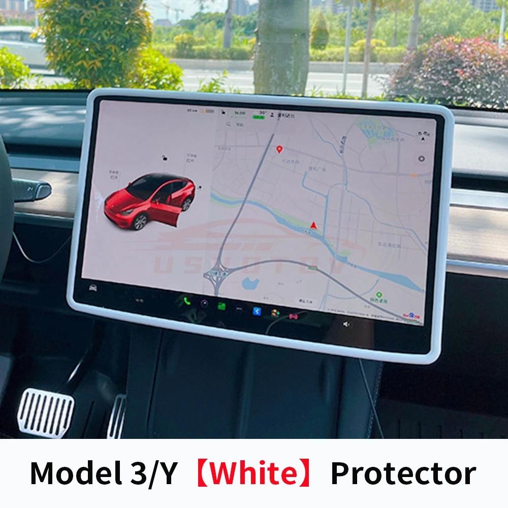 For Tesla Model 3 Y Highland Screen Protector Silicone Frame Display Edge Body Cover Central Control Accessories 2025 2025 2025