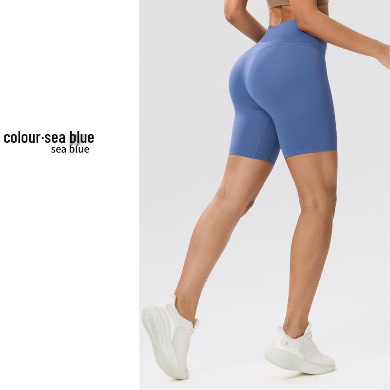 Nude Feel High-Waisted Butt-Lifting Cycling Shorts for Women Small