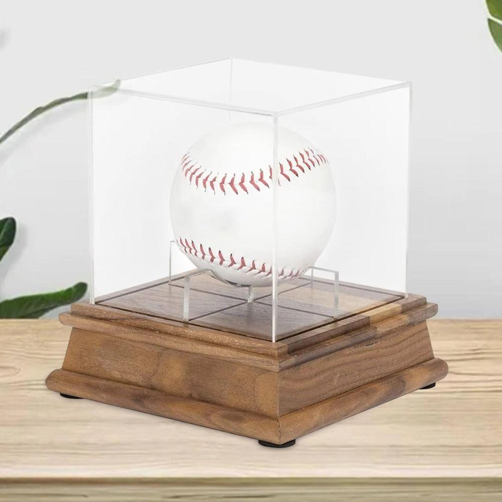 Ball Holder Baseball Display Case Acrylic Cube Baseball Holder Baseball Box  Golf Tennis Billiard