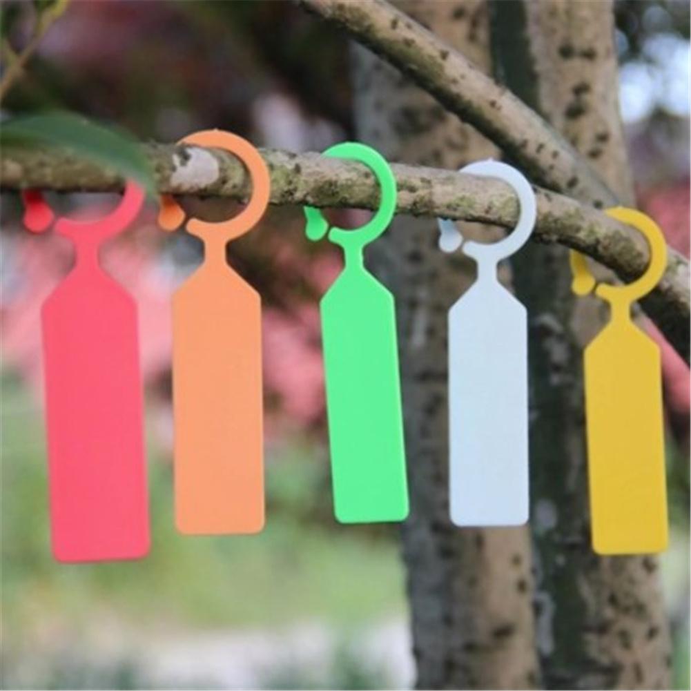 100pcs Plant Tagging Fruit Tag Plastic Hanging Plant Tag Nursery Garden Label Pot Marker