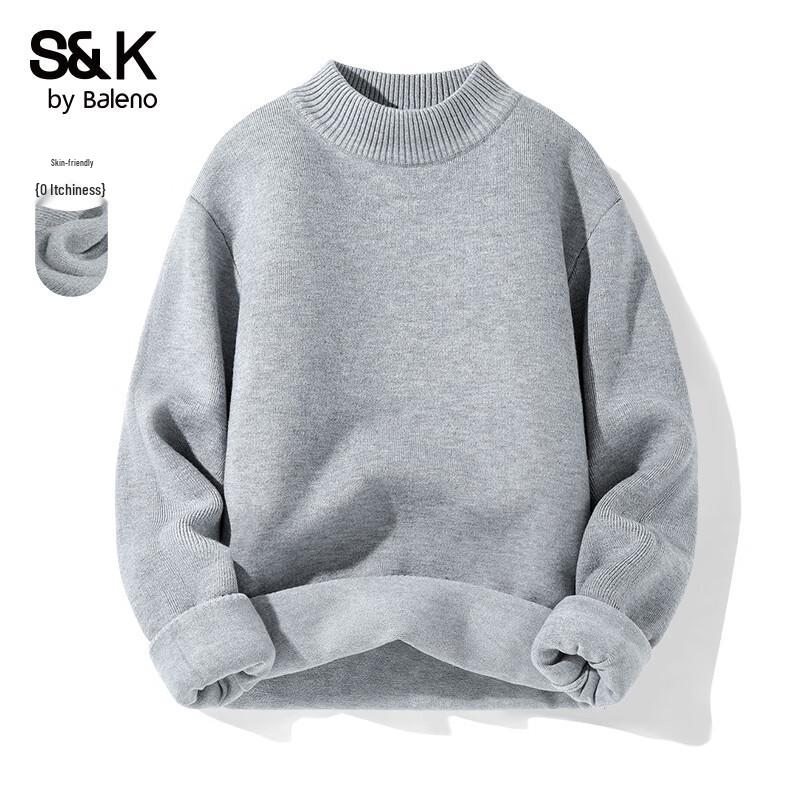 Baleno S&K Men's Mock Neck Knit Sweater