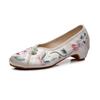 [Fallen Butterfly] 2024 Spring New Products Antique and Elegant Pointed Women's Shoes Middle Heel Old Beijing Cloth Shoes Versatile Cheongsam Shoes