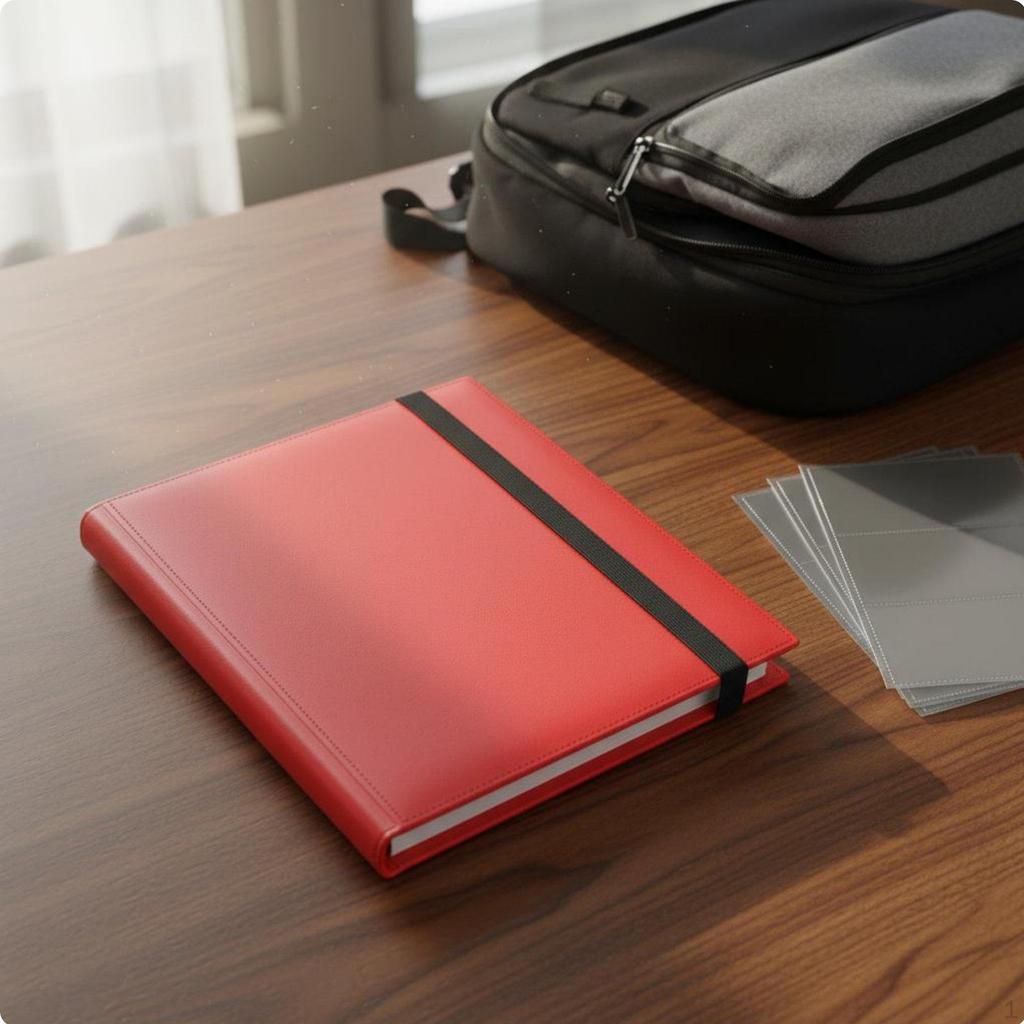 A4 Card Storage Book Large Capacity 9Pocket Binder HighClearness Pockets for Kids, Collectors,