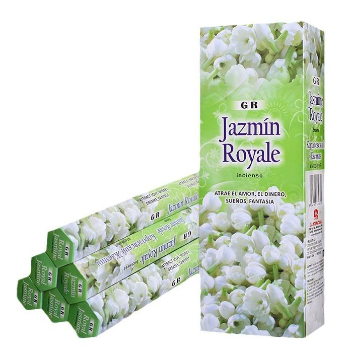 Incenso floral original feito à mão de jasmim, incenso em fio, caixa grande para uso interno