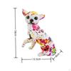Colorful Chihuahua Sculpture: Modern Dog Figurine for Home Display