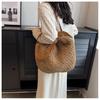 Borsa in Paglia Donna Nuova Estiva Vacanza al Mare Spiaggia Borsa Intrecciata Grande Capacità Borsa a Spalla Tote Borsa Tote Intrecciata in Paglia per Donna