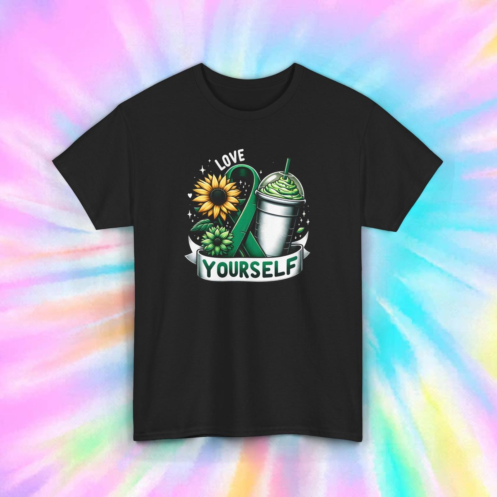 Love Yourself Mental Health Awareness Support Ribbon T-Shirt S-5XL S