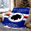 UC Sampdoria Pattern Blanket for Home Decoration, Bed, Sofa, Car Travel, Camping, Suitable for All Seasons, Birthday Christmas Gift