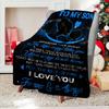 Mother to Son Flannel Blanket – Inspirational Starry Night Design – Heartfelt Gift Throw – Soft All-Season Comfort Keepsake