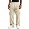 Men's Wide Leg Casual Pants with Athletic Comfort and Street, Loose Fit